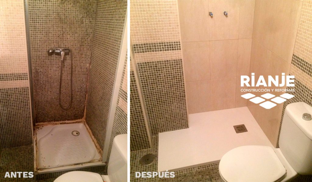 RIANJE - Renovación de ducha por problemas de humedad